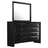 Orleans Furniture - Coaster - Briana 8-drawer Dresser with Mirror Black - 200703M